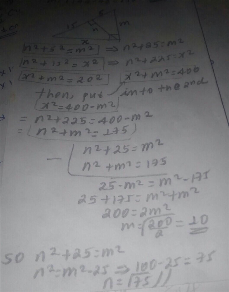 What is the measure of n? 5 15 m n n = [?]v Give your answer in simplest form.-example-1