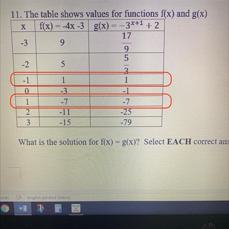 What are the solutions for f(x)g(x)-example-1