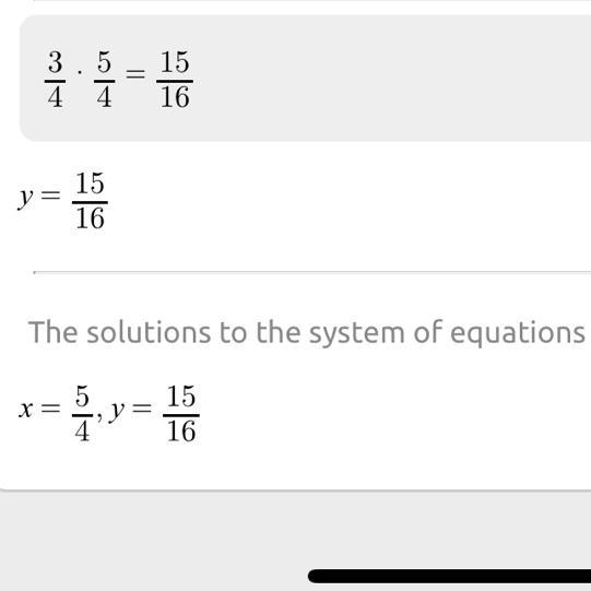 Help!!! It’s an emergency I need the solution for y=3/4x 5/2x+2y=5-example-1