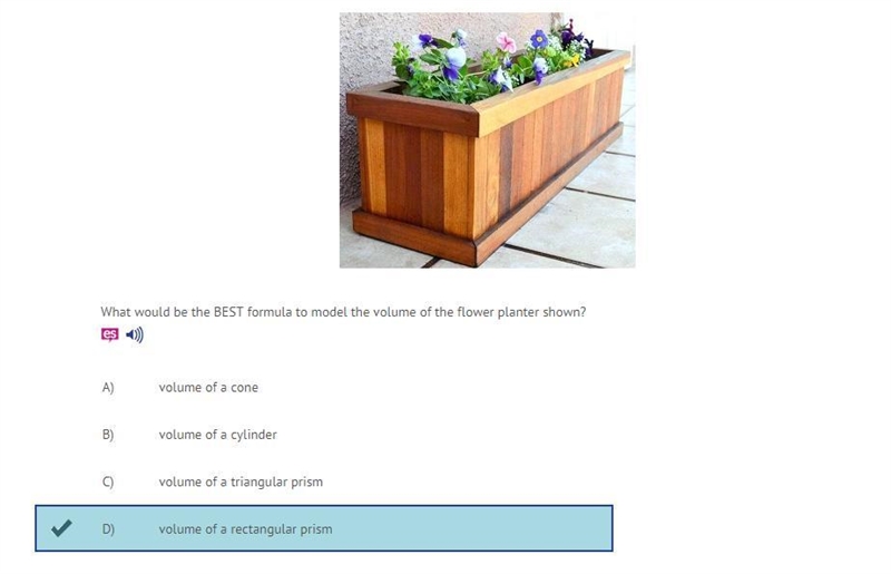 What would be the BEST formula to model the volume of the flower planter shown? A-example-1