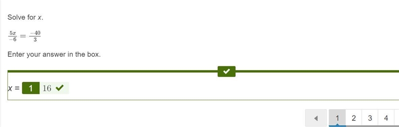 What is the value of x in this proportion? 5/6=−4/x+2 PLEASeE!!!!!!-example-1