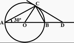 In the figure below AOD is a diameter of the circle cetre O. BC is a chord parallel-example-1