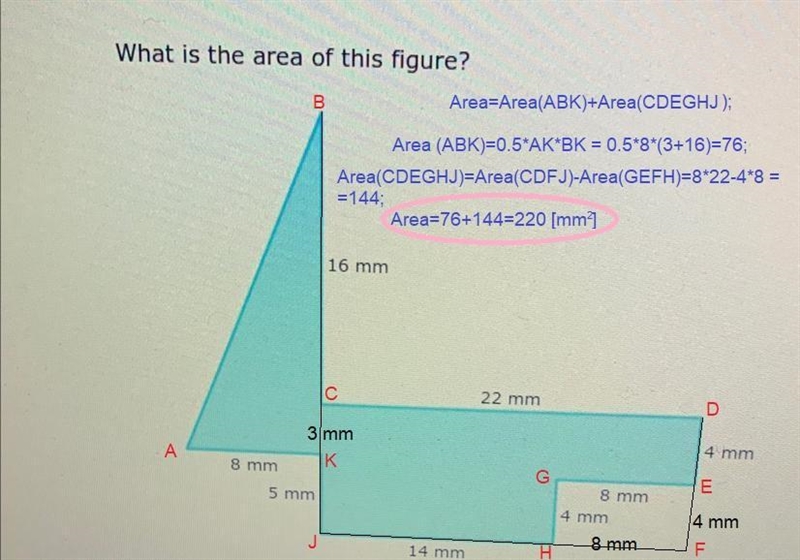 What is the area of this figure?-example-1