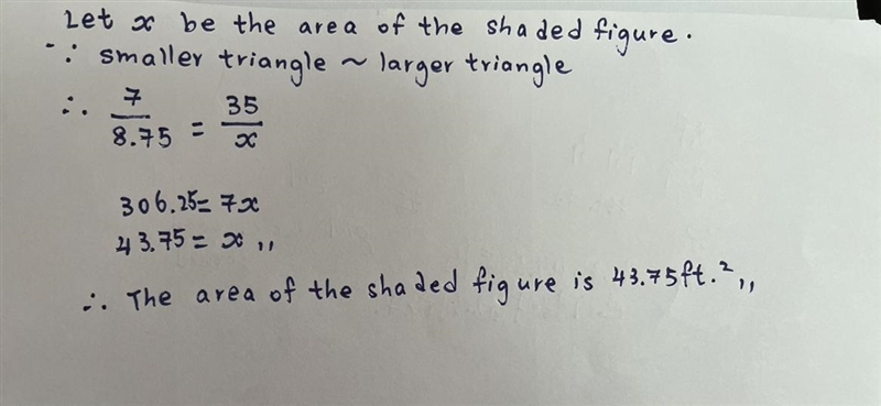 Find the area of the shaded figure-example-1