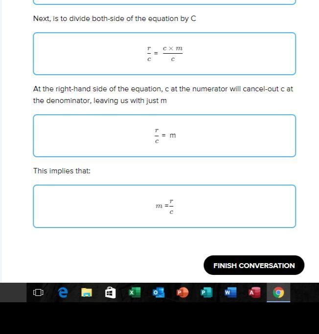 5)Solve the formula= c for m.m-example-1