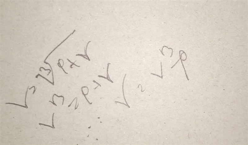 Maker the subject of this formula. V = ³√p+r?-example-1