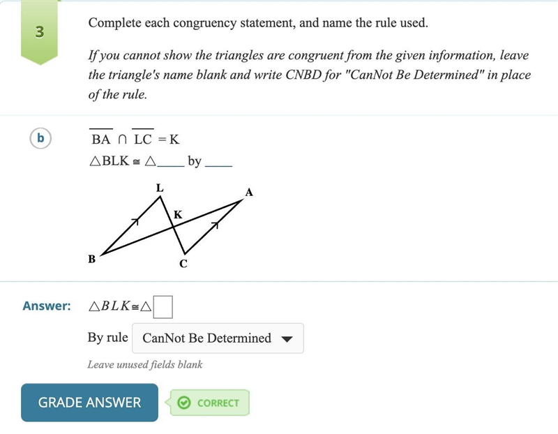 BA ∩ LC = K △BLK≅ △_____ by _____-example-1