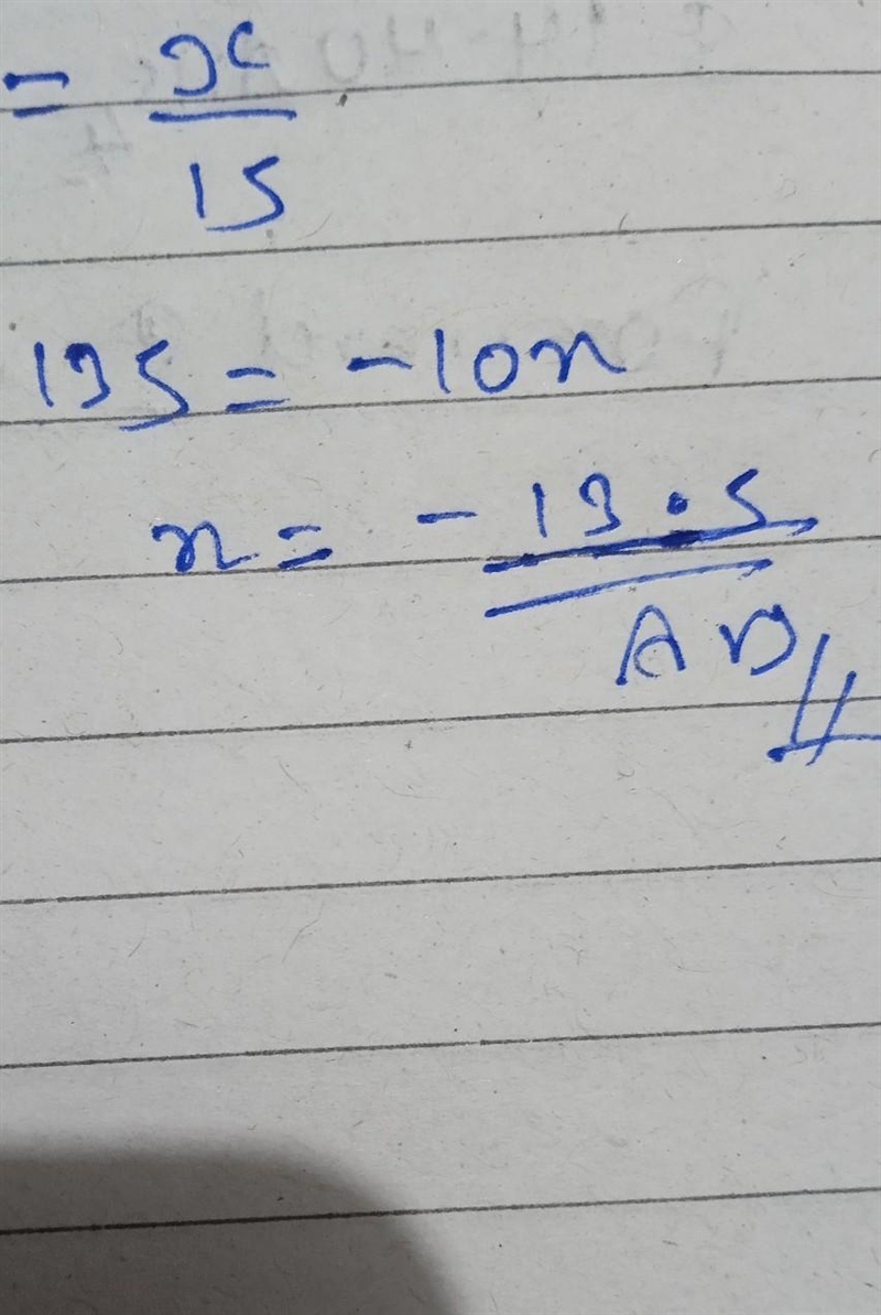 9/-10 = x/15 What's the right answer?-example-1