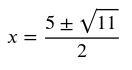 Solve this quadratic equation using the quadratic formula. 2x 2 - 10x + 7 = 0-example-1