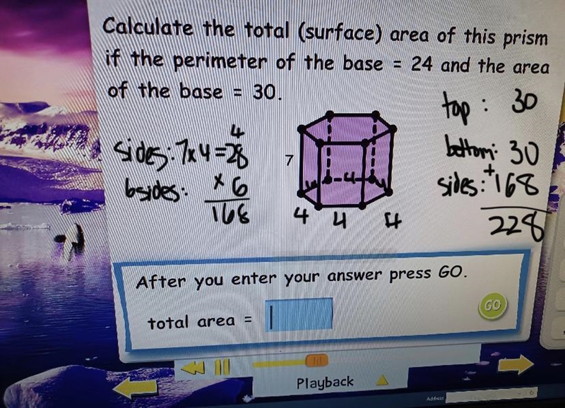 Total area= Help me please Thanks so much-example-1