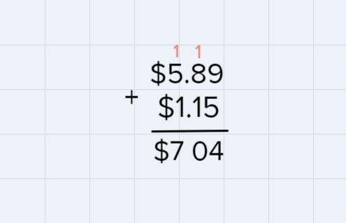 How do you compute some of dollar amounts that were not whole numbers for example-example-2