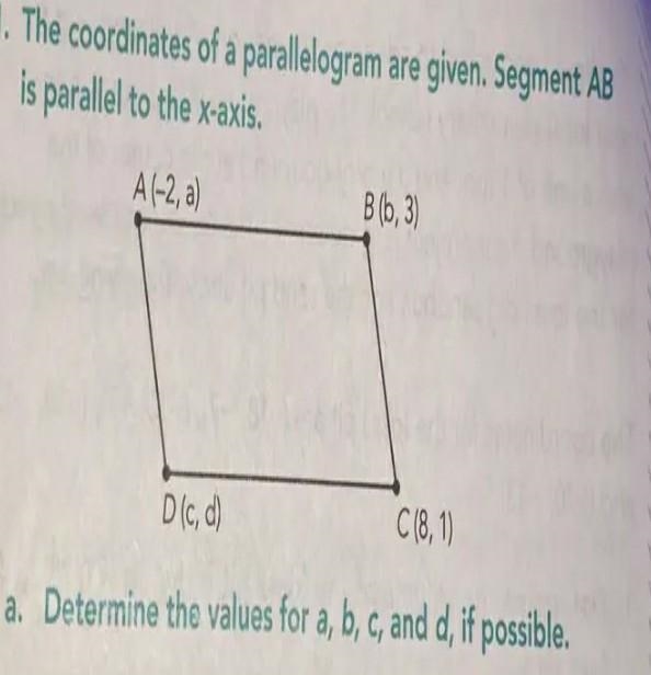 The coordinates of a parallelogram are given segment AB is parallel to the x-axis-example-1