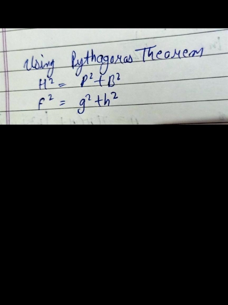 Lindsay sketches a right triangle with lengths f, g, and h as shown. She uses the-example-1