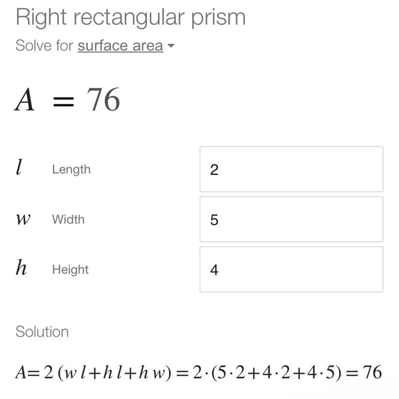 Find the surface area of the rectangular prism. 4 km 5 km 2 km-example-1