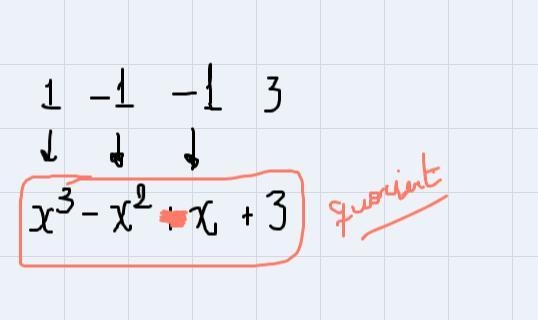 Use the remainder theorem to find P(-3) for P(x) = x* + 2x - 4x +4.Specifically, give-example-3