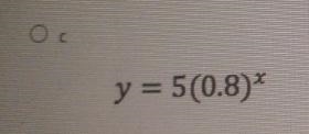 Which is the following exponentail functions has an initial value of 5-example-1