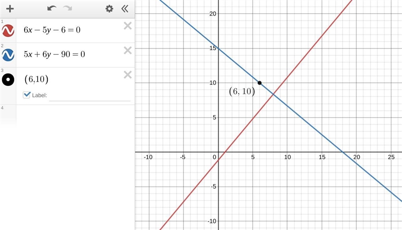 Find the equation of the line that is perpendicular to line 6x-5y-6= 0 and passes-example-1