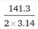 The circumference of a circle is 141.3 inches. What is the radius? Use 3.14 for /pi-example-1