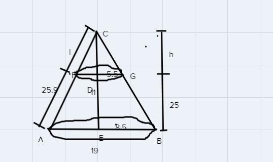 Find the total surface area & volume of figure in image-example-1