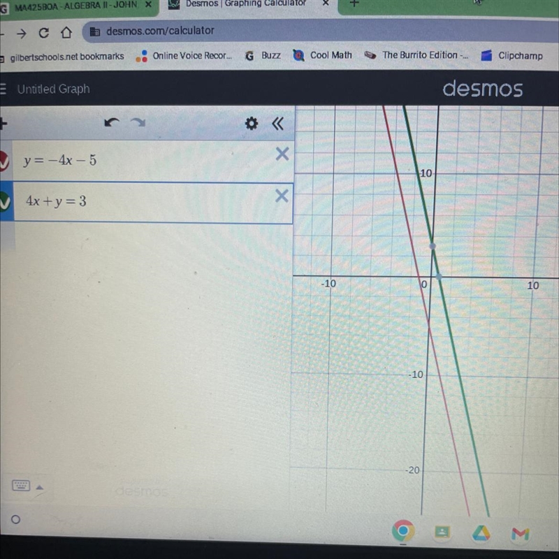 Which equation represents a line which is perpendicular to the line y=-4x-5? A.x+4y-example-1