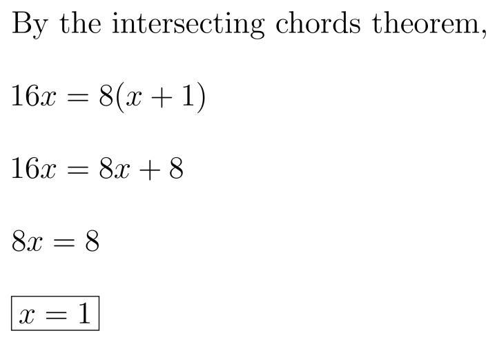 9.Find the value of x. Work too please-example-1