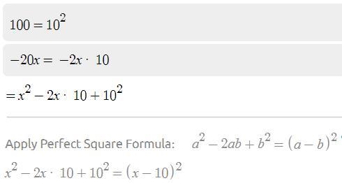 (factoring) x^2-20x+100-example-1