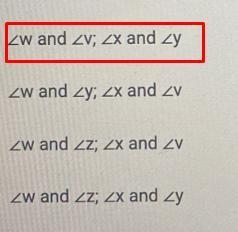 Two similar triangles are shown (in picture) Which two sets of angles are corresponding-example-1