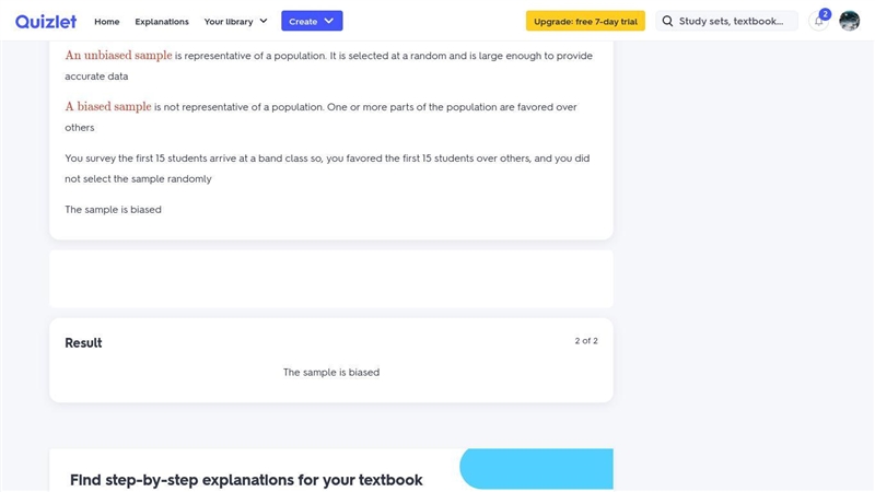 Determine whether the sample is biased or unbiased. Explain. You want to estimate-example-1