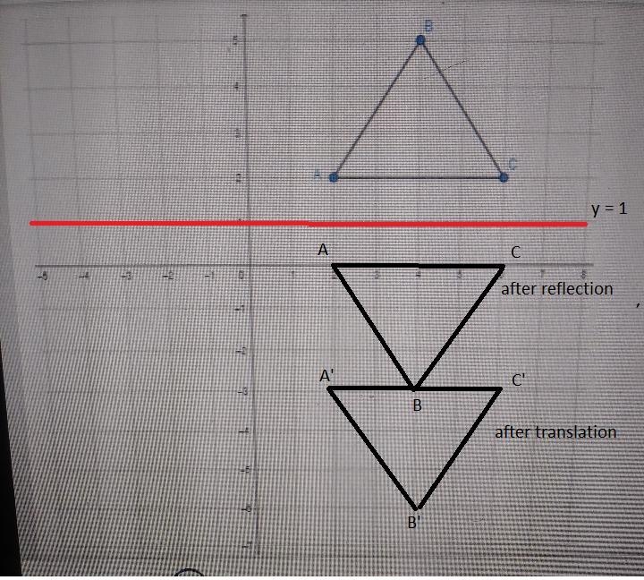 Valeria drew a logo for her new business on a coordinate plane, as show .If she reflects-example-1