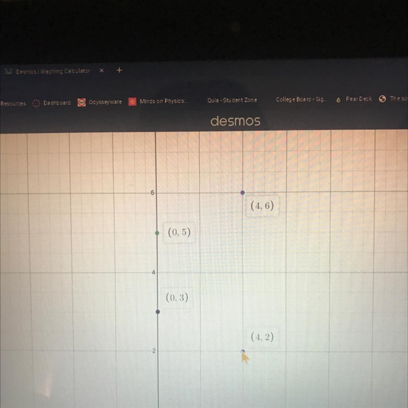 Line a passes through the points (0, 3) and (4, 2). Line b passes through the points-example-1