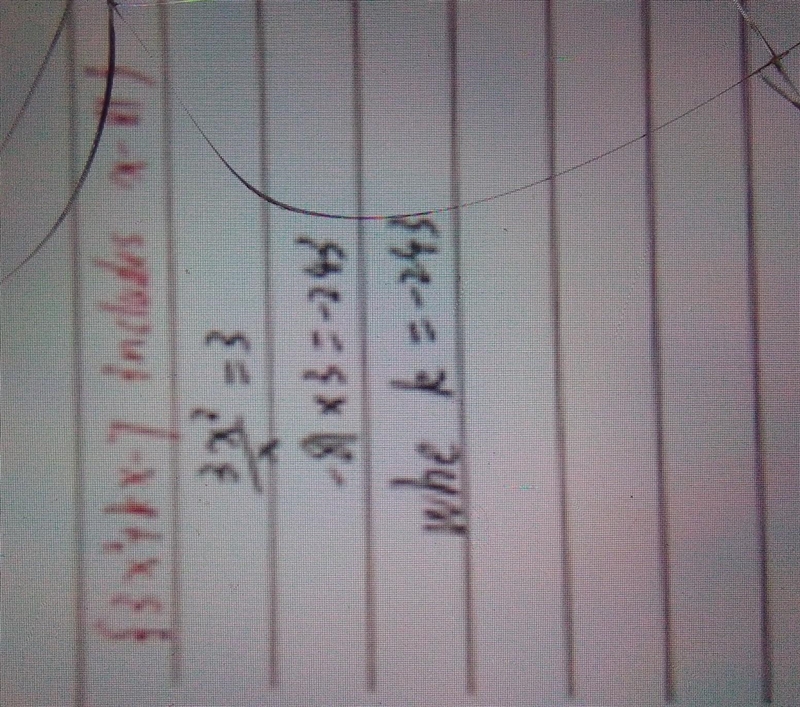 Given f(x) = 3x2 + kx – 7, and the remainder when f (x) is divided by x – 4 is 81, then-example-1