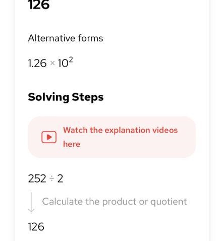 Divide and check the answer with formula 252 ÷2​-example-1