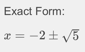 X2 + 4x -2 = -1 can someone solve this for me please ​-example-1