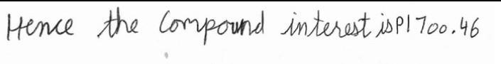 calculate the compound interest at 7% per annum on a loan of R 5 600 for 4 years Round-example-1