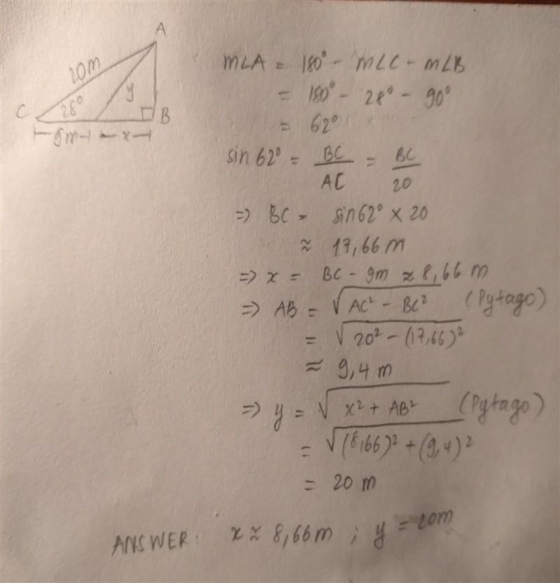 Solve for X and Y Picture above-example-1