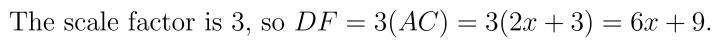 Solve for the missing side-example-1