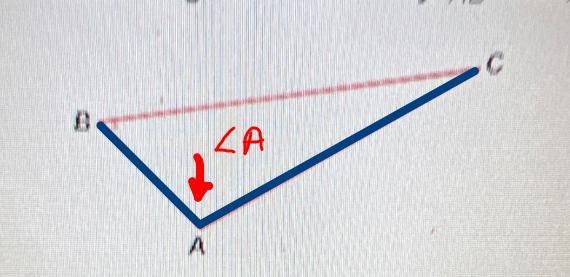 What angle is included by AB and AC?CAOA. LAOB. ZCC. LBB-example-2