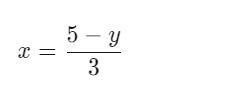 3x+y=5 slove for X can you help me im really confused-example-1