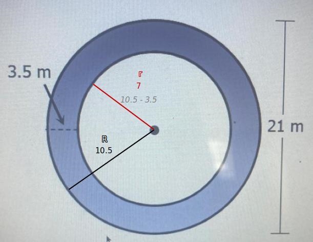 What is the area of the figure shown?-example-1