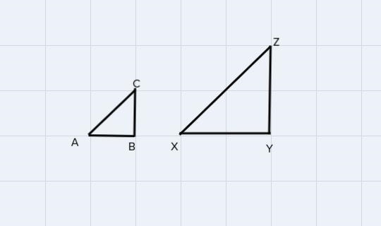 The two triangles shown are similar. Write all the proportions that are true about-example-1