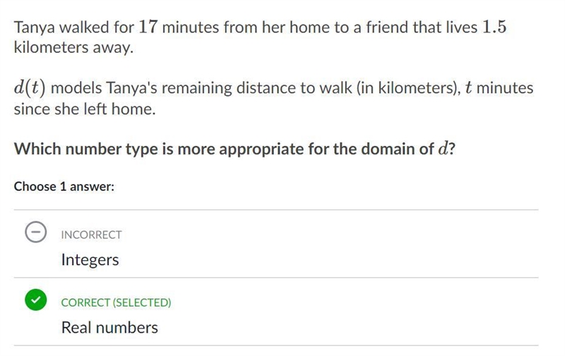 Tanya walked for 17 minutes from her home to a friend that lives 1.5 kilometers away-example-1