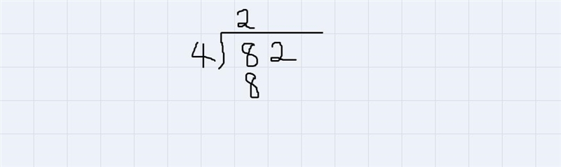 Find the quotient of 82 and 4-example-2