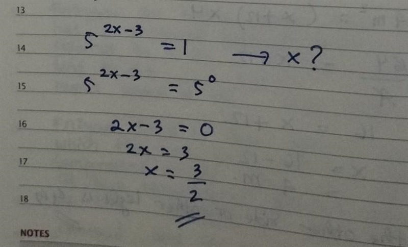 If 5²ˣ ⁻ ³=1 , then x= A 0.4 B 0.6 C 1.5 D 1.6 E 2-example-1