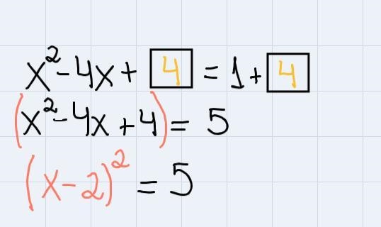 Solve x2 − 4x − 1 = 0 by completing the square.-example-3