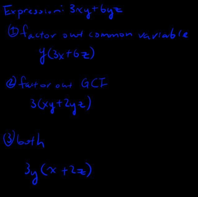 Use the distributive property to write two different expressions that are equivalent-example-1