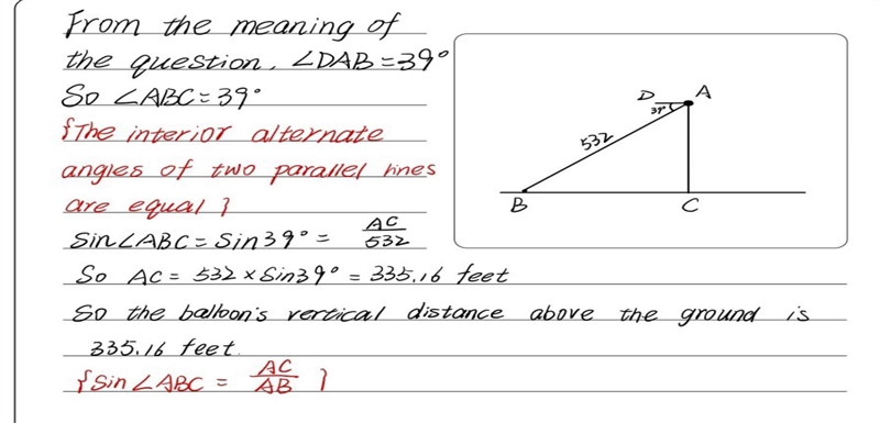 From a hot-air balloon, Brody measures a 39^{\circ} ∘ angle of depression to a landmark-example-1