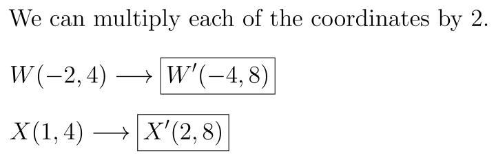 Anyone know the Answer??? A figure has a vertices W(-2,4), and X(1,4. Find the coordinates-example-1