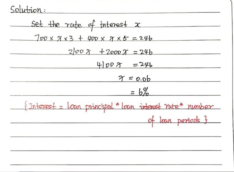 A man borrowed Rs.7oo for threeyears at a certain rate of interest and Rs 400 for-example-1