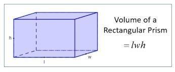 2.) A rectangular prism has a length of 16 feet, a width of 12 feet, and a height-example-1