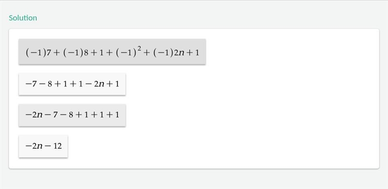 (-1)7 + (-1)8 + 1" + (-1)² + (-1)2n+1-example-1